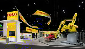 FANUC's exhibition booth at IMTS 2024 in Chicago